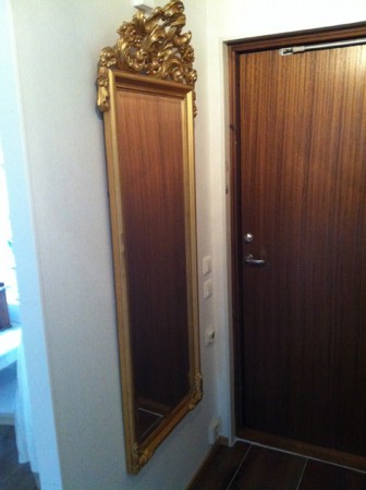 3900 - Zrcadlo zlacene rokoko styl  s fazetovym sklem  163 x 58 cm  -  4 500 kc